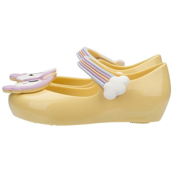 Mini Melissa Little Girls Mini Ultragirl Unicorn Pale Yellow Gloss Shoes Size 8 - Picture 5 of 16